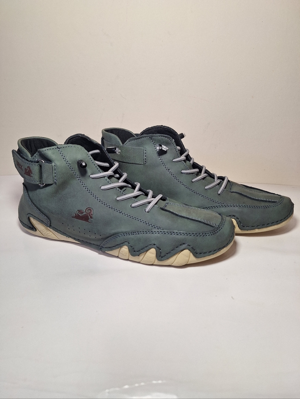 LDECK Forest Green Barefoot High Top Sneakers Vegan Suede Size 8.5/9 Gorpcore